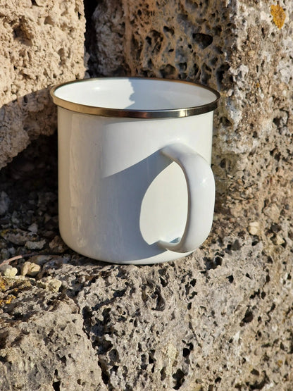 ''Keep Walking. Du bist Super.'' Emaille Tasse - Pilgrims Peace