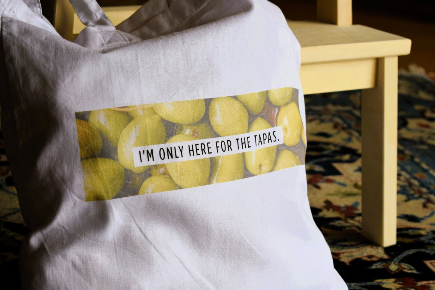 Jutebeutel mit Tapas-Spruch - Pilgrims Peace