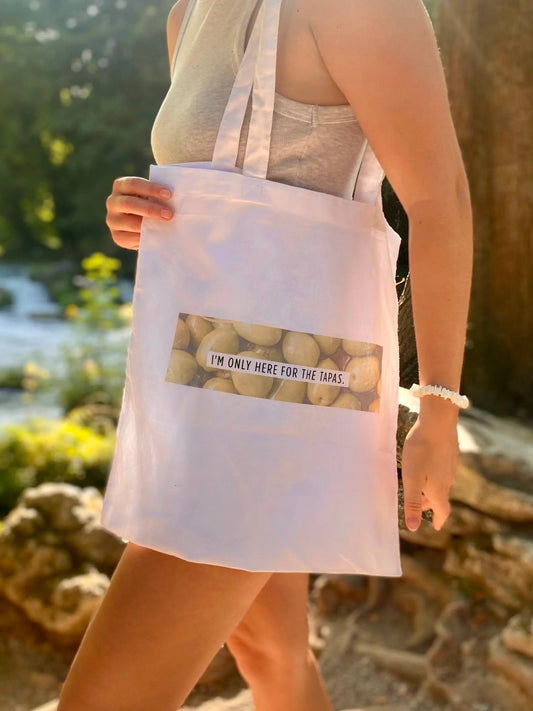 Jutebeutel mit Tapas-Spruch - Pilgrims Peace